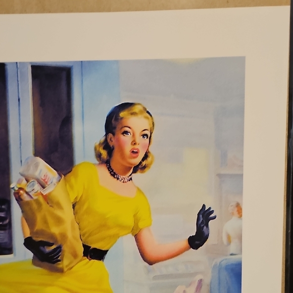 Vintage Pin-Up Style Art Print - Caught In Booth - Frahm - Picture 4 of 8